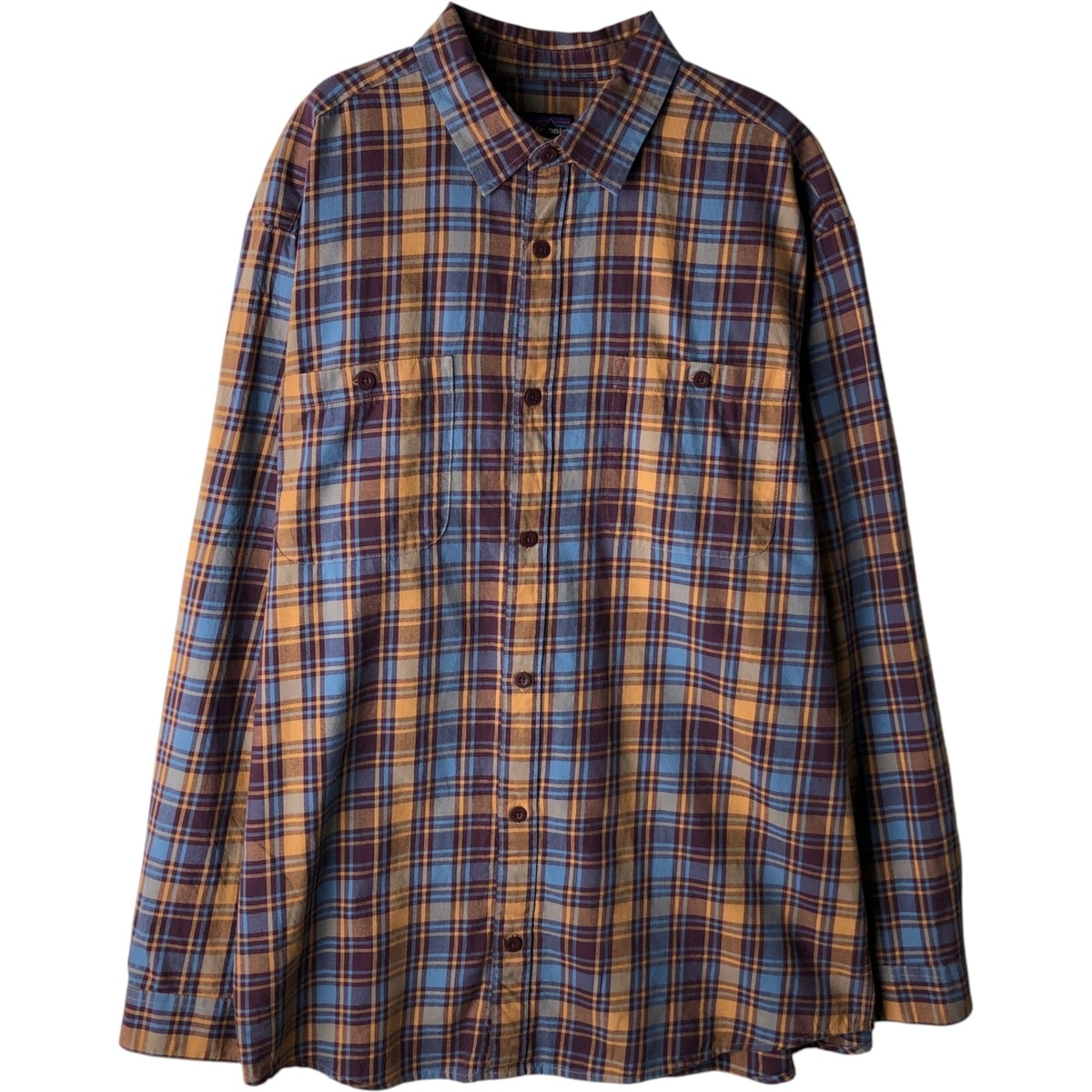 古着 パタゴニア Patagonia ORGANIC COTTON オーガニックコットン 長袖 コットンチェックシャツ メンズXL相当/eaa619048