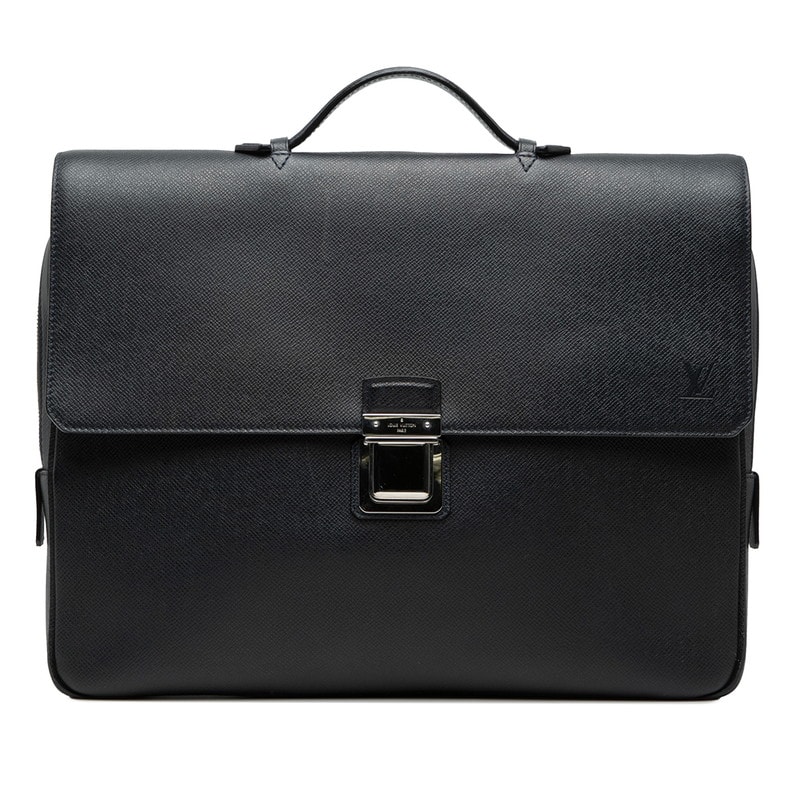 ルイ ヴィトン タイガ ヴァシリPM ビジネスバッグ M32640 ボレアル ダークネイビー レザー メンズ LOUIS VUITTON 【中古】