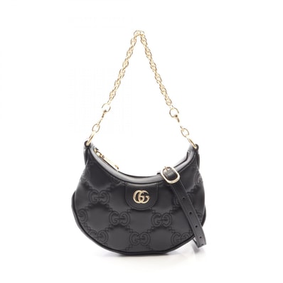 グッチ GUCCI GGマトラッセ 2WAY ハンドバッグ バッグ レザー レディース ブラック系 739736 【中古】