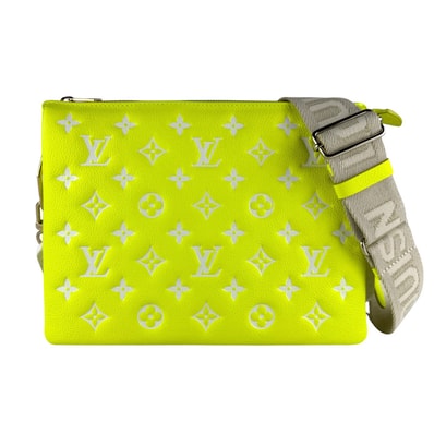 ルイ ヴィトン LOUIS VUITTON ショルダーバッグ モノグラム エンボス クッサンPM/モノグラム エンボス フローセントイエロー ユニセックス M20843【中古】 z10353