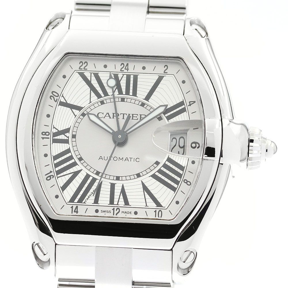☆良品  カルティエ ロードスター GMT W62032X6 メンズ 【中古】