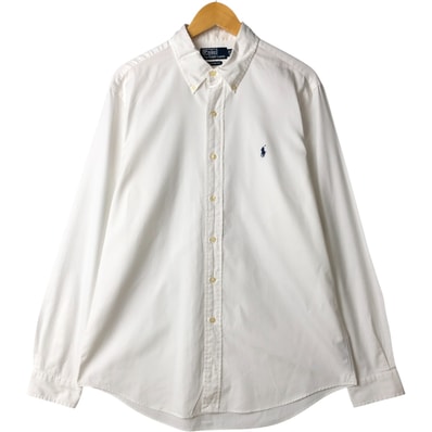 古着 ラルフローレン Ralph Lauren POLO by Ralph Lauren CUSTOM FIT 長袖 ボタンダウンシャツ メンズL相当/eaa589174