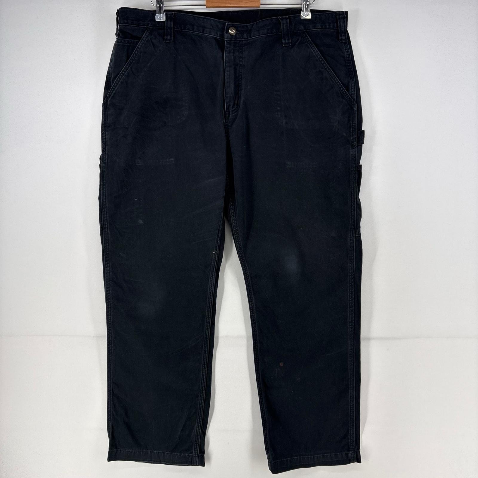 古着 カーハート Carhartt ダック パンツ ペインター Relaxed FIT 5ポケット ストレート 大きいサイズ w40 L30 ブラック メンズ