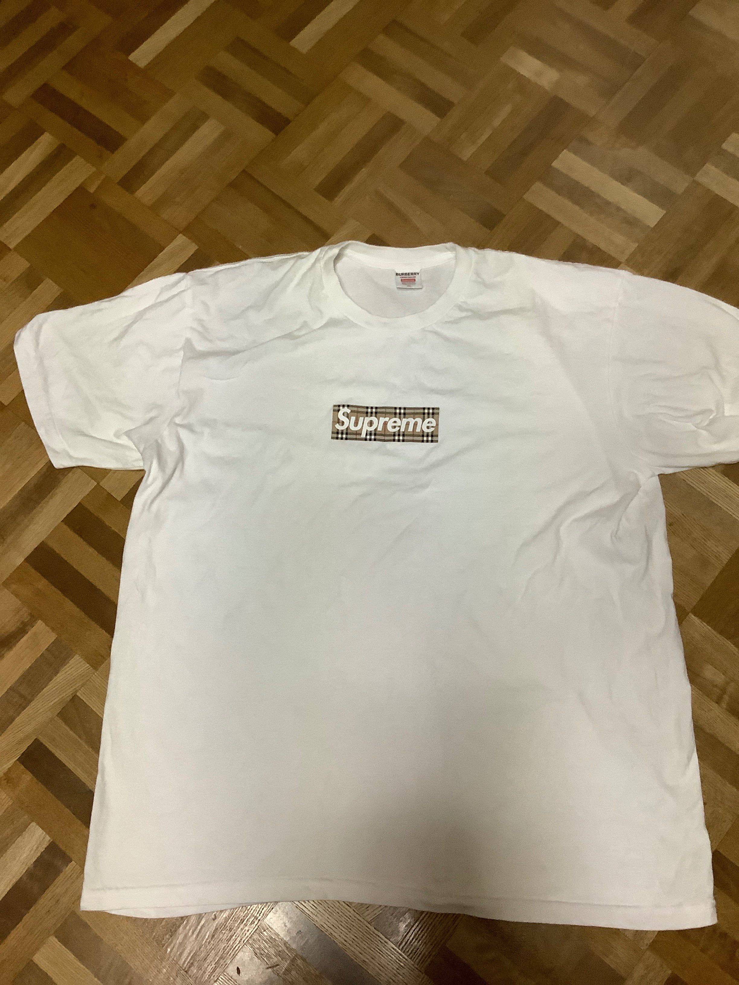 Supreme / Burberry Box Logo Tee "White"
