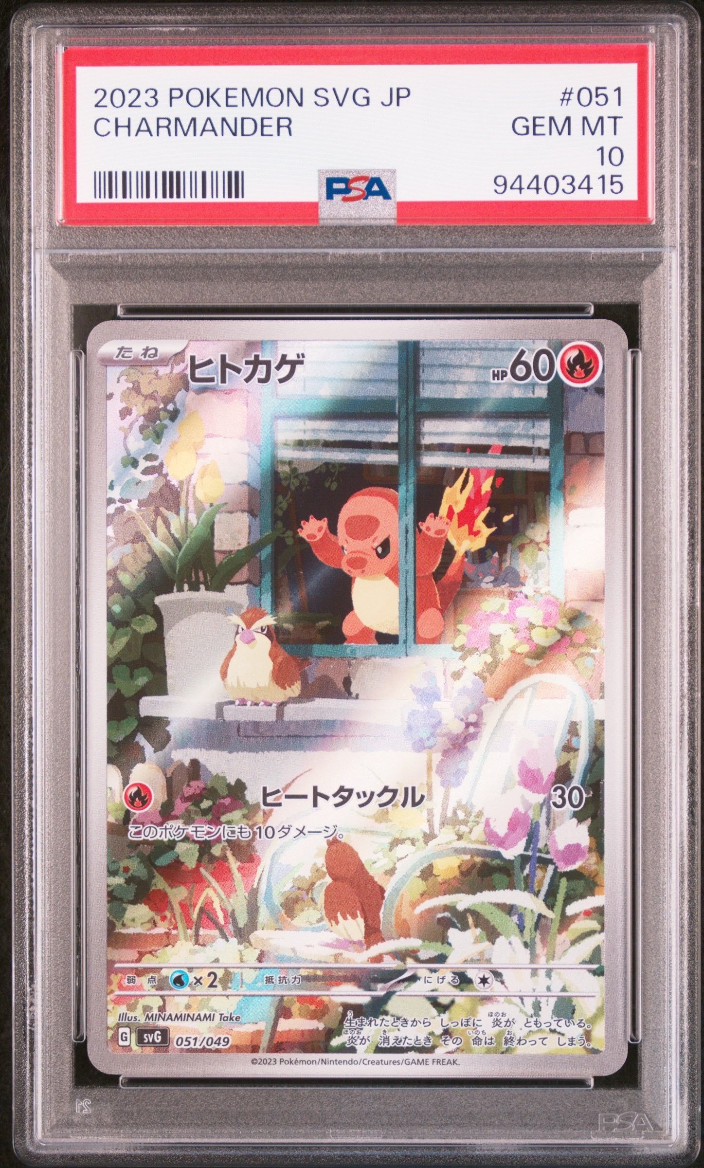 ヒトカゲ :フルイラスト [SVG 051/049](スペシャルデッキセットex「フシギバナ・リザードン・カメックス」)