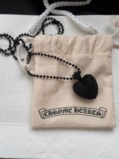 Chrome Hearts Rubber Small CH Cross Silicon Necklace "Yellow"
