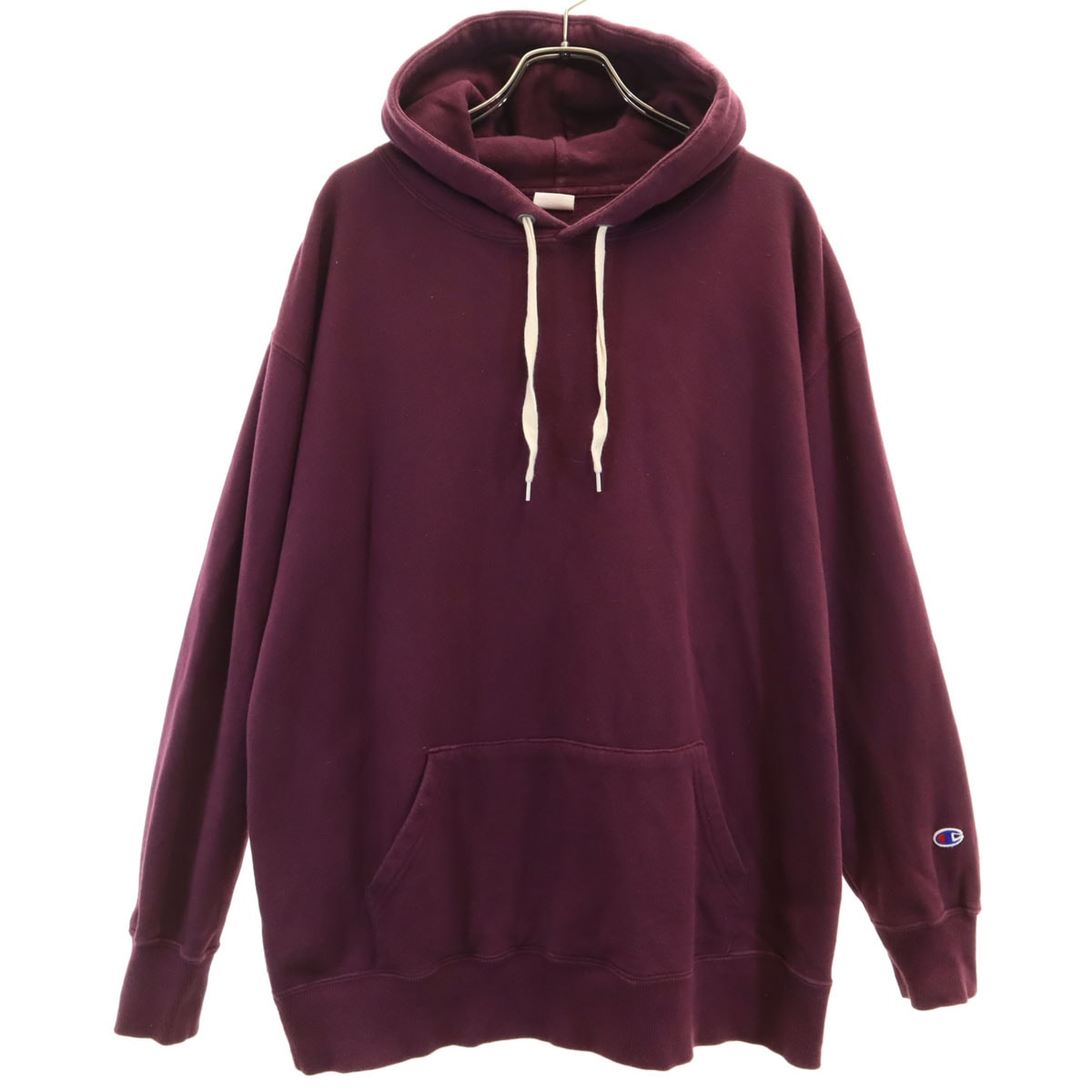 Champion チャンピオン 長袖 スウェットパーカー M パープル系 プルオーバー