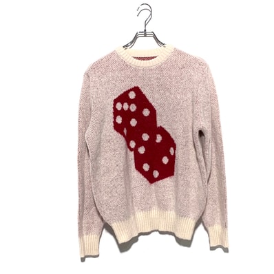 Stussy Dice Mohair Sweater "Bone"