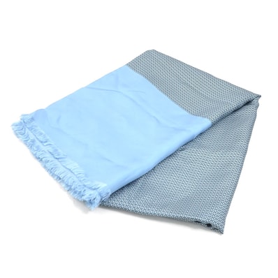 エルメス HERMES スカーフ ショール シルク ブルー/グレー レディース【中古】 e62124a
