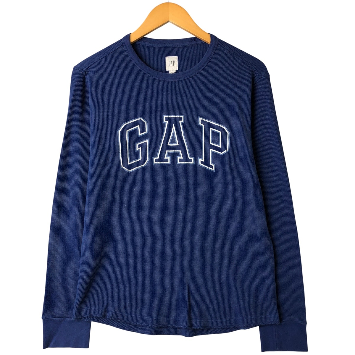 古着 ギャップ GAP サーマルロンT ワッフル メンズM相当/eaa603368