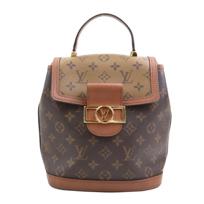 ルイ ヴィトン LOUIS VUITTON リュック モノグラムリバース ドーフィーヌ バックパック モノグラムキャンバス ブラウン ゴールド レディース M45145【中古】 e60776k
