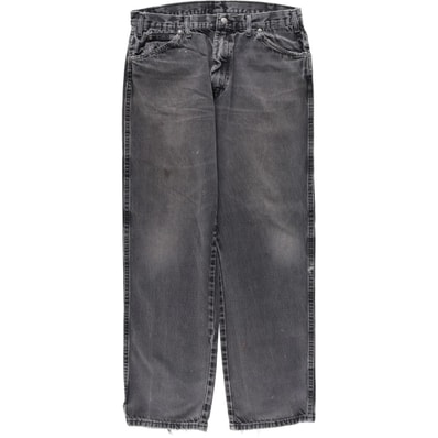 古着 ディッキーズ Dickies ブラックデニム ストレートデニムパンツ メンズw34相当/eaa637857