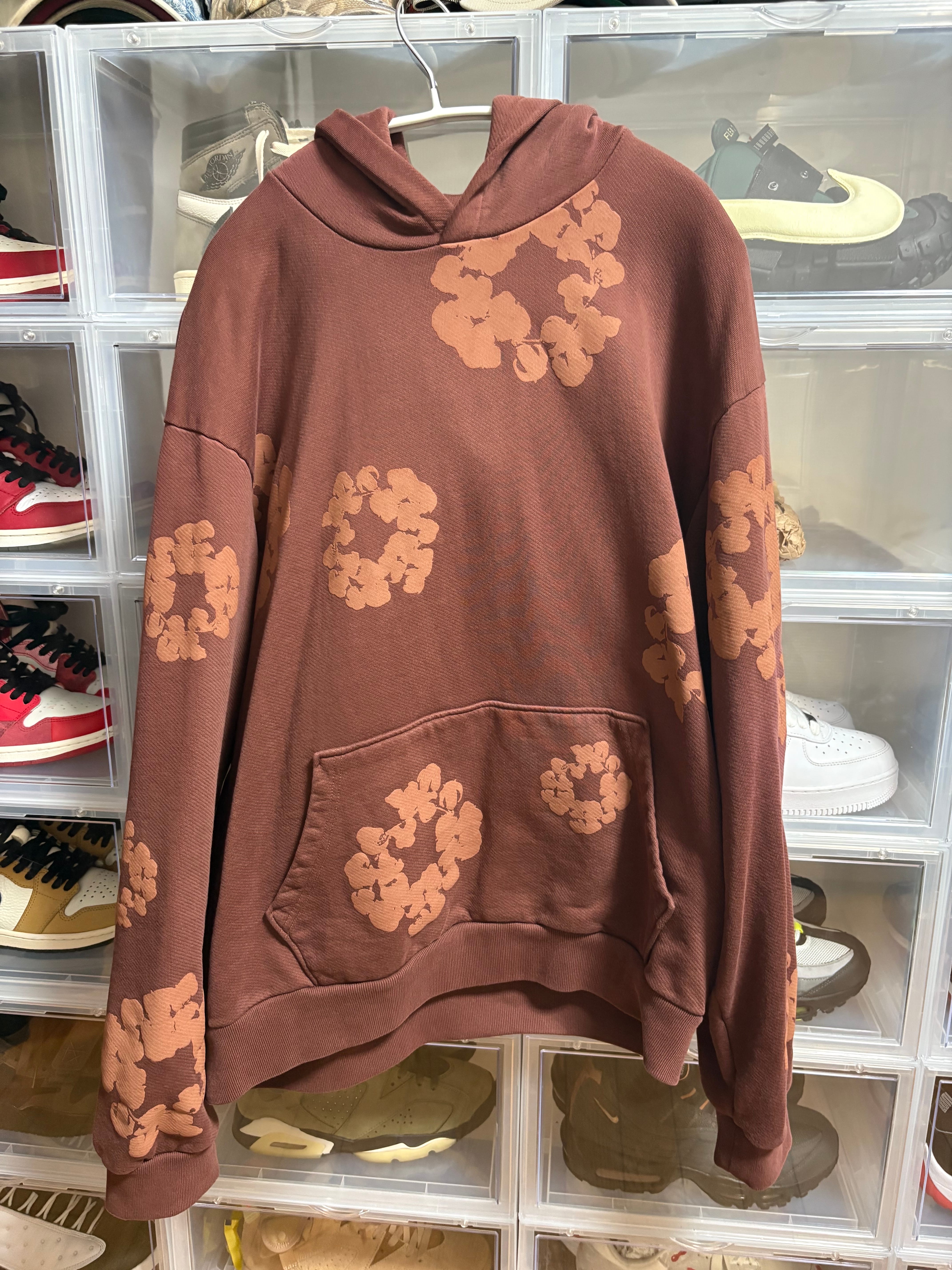 DENIM TEARS Mono Cotton Wreath Hoodie "Brown"