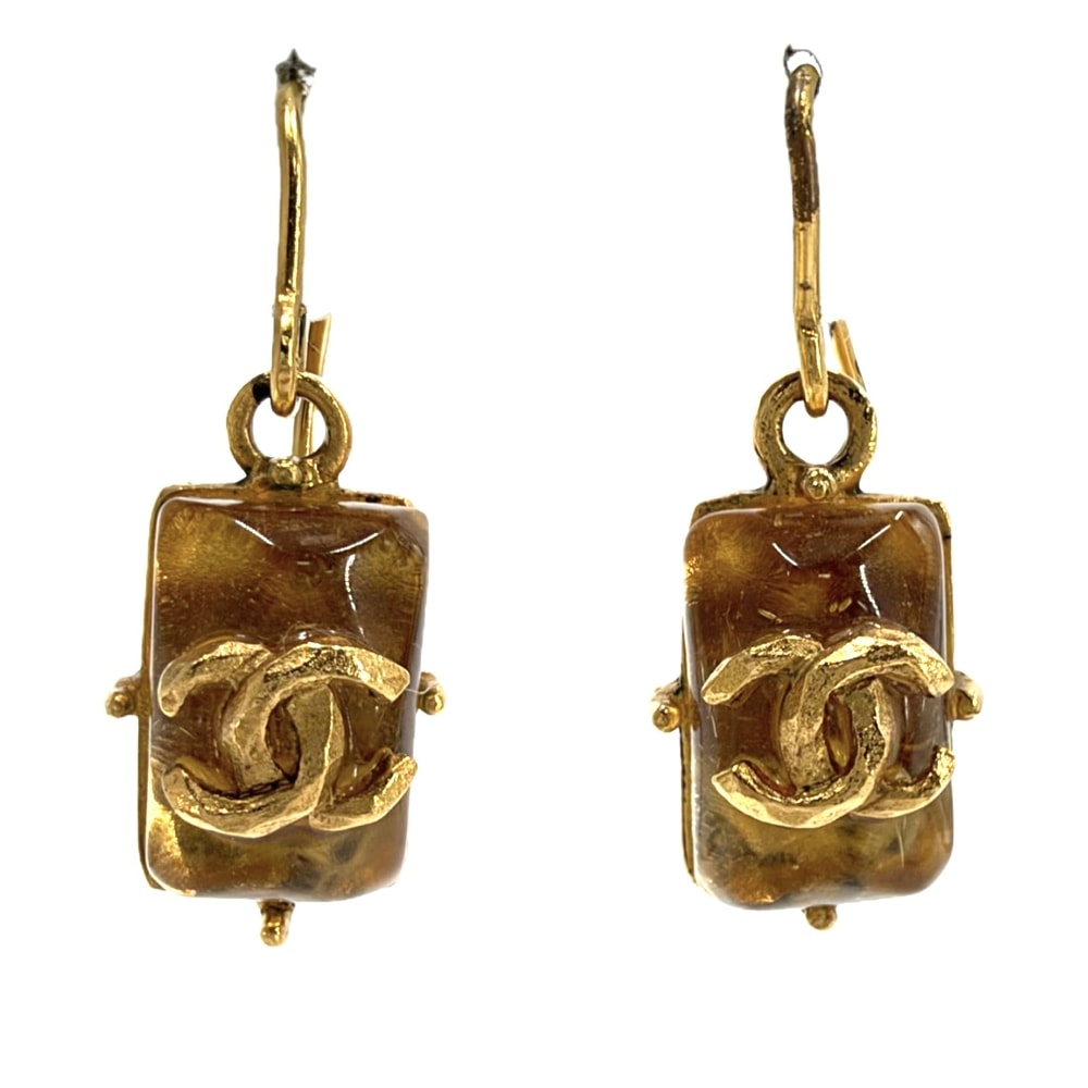 CHANEL シャネル ピアス ココマーク スイング アクセサリー GP 99P ゴールド レディース 約3.5g 1999年【中古品】