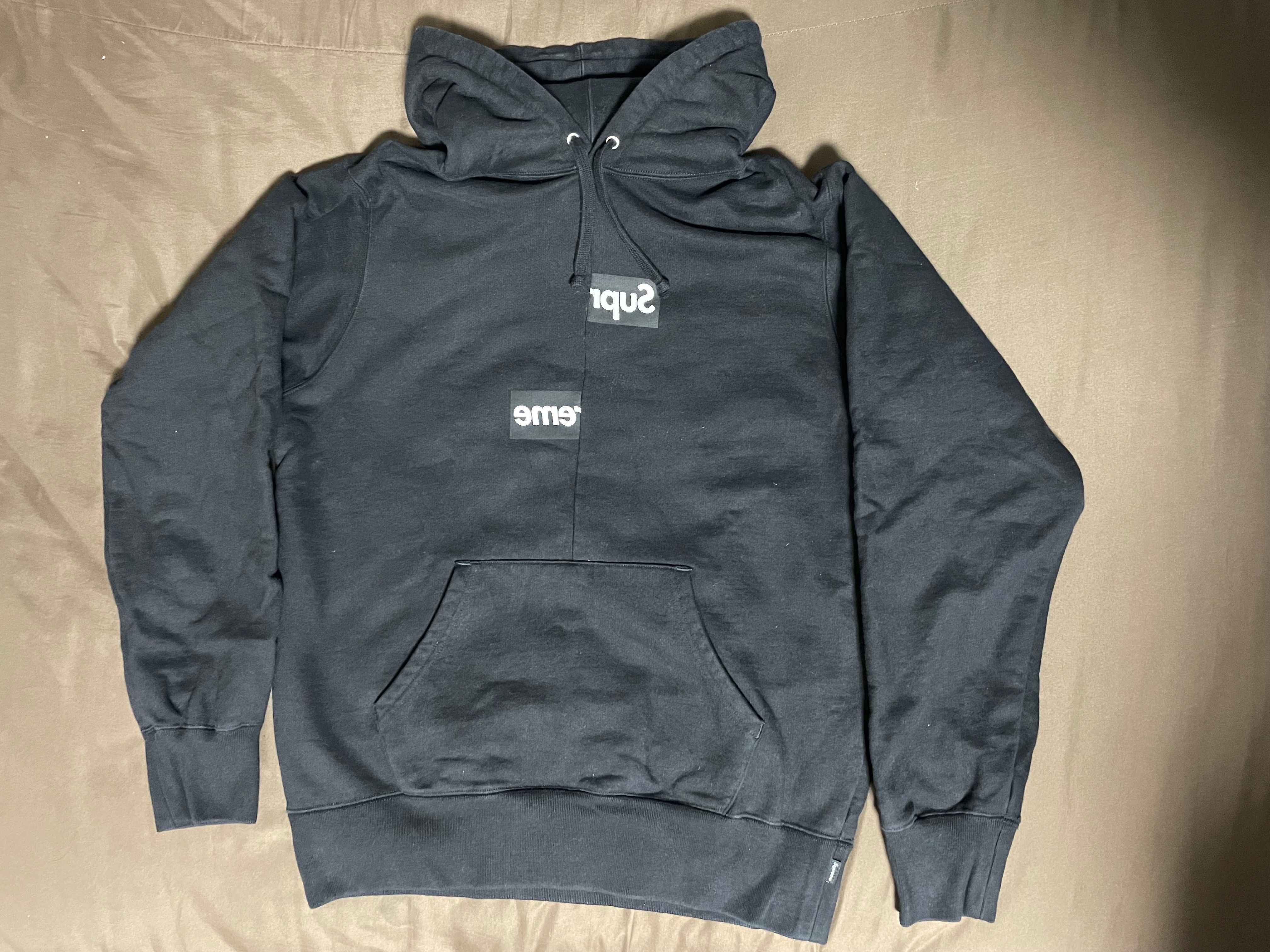 Supreme / Comme des Garçons SHIRT® Split Box Logo Hooded Sweatshirt "Black"