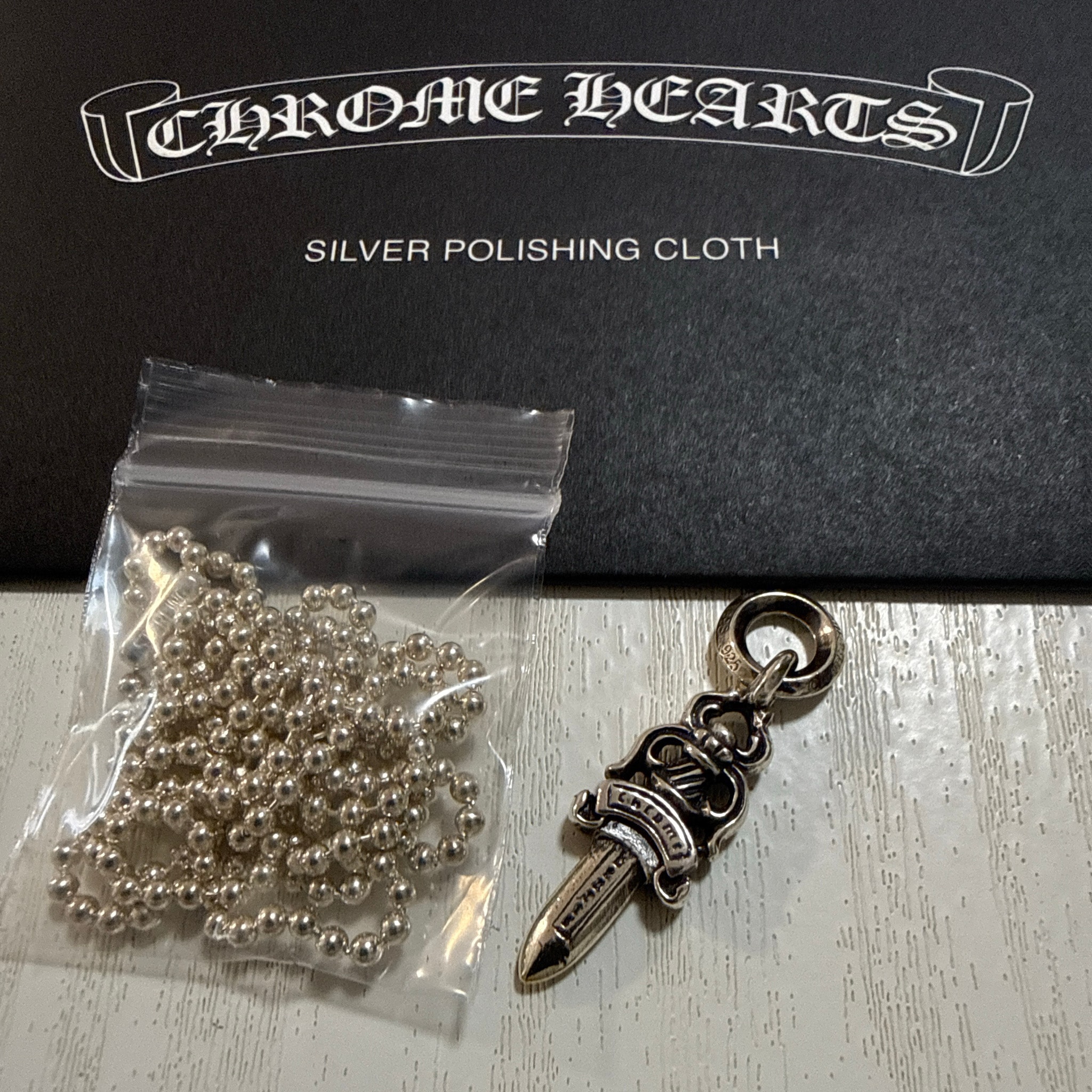 Chrome Hearts #5 Dagger Charm "Silver"