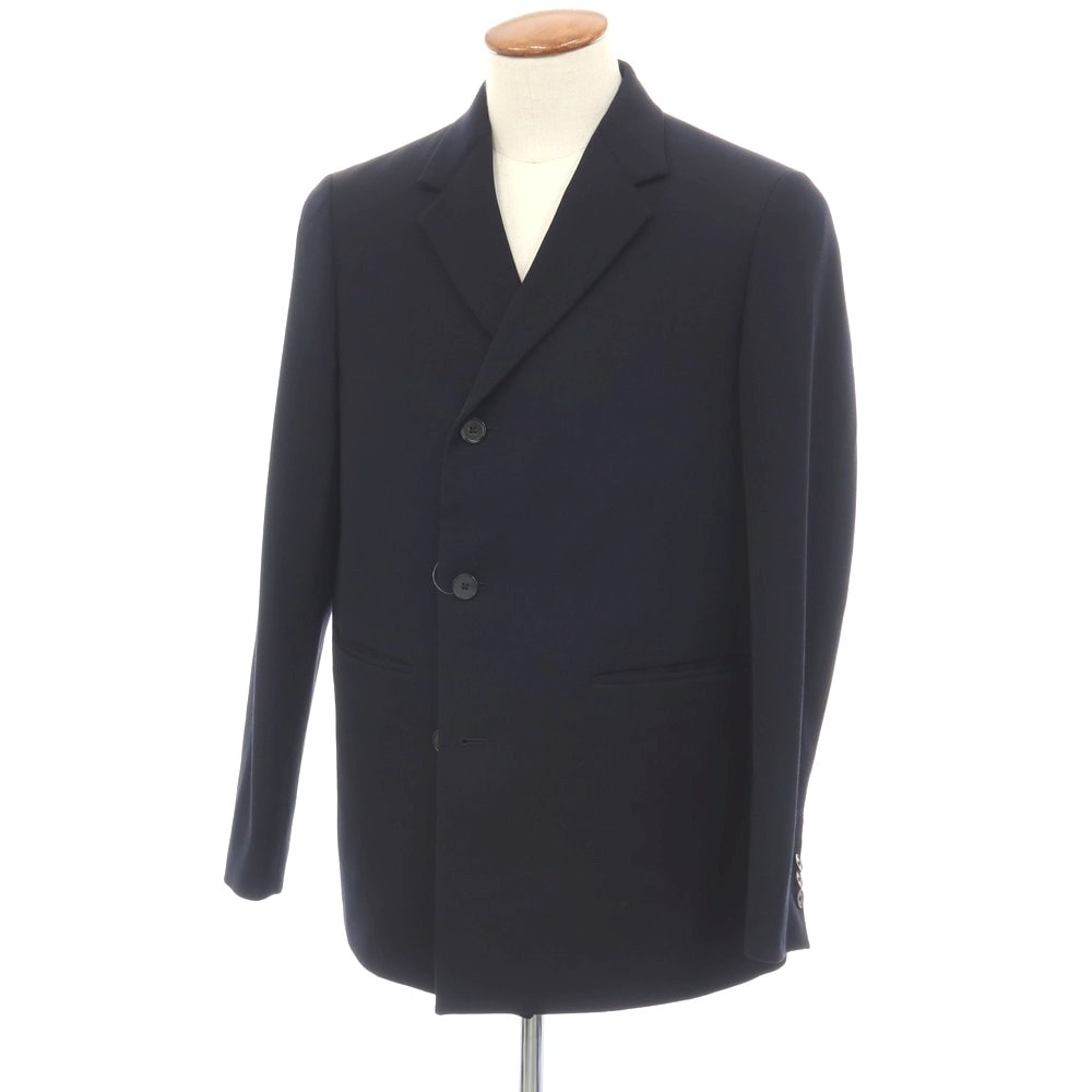 【中古】ジルサンダー JIL SANDER ウール カジュアルジャケット ダークネイビー【サイズ48】【メンズ】
