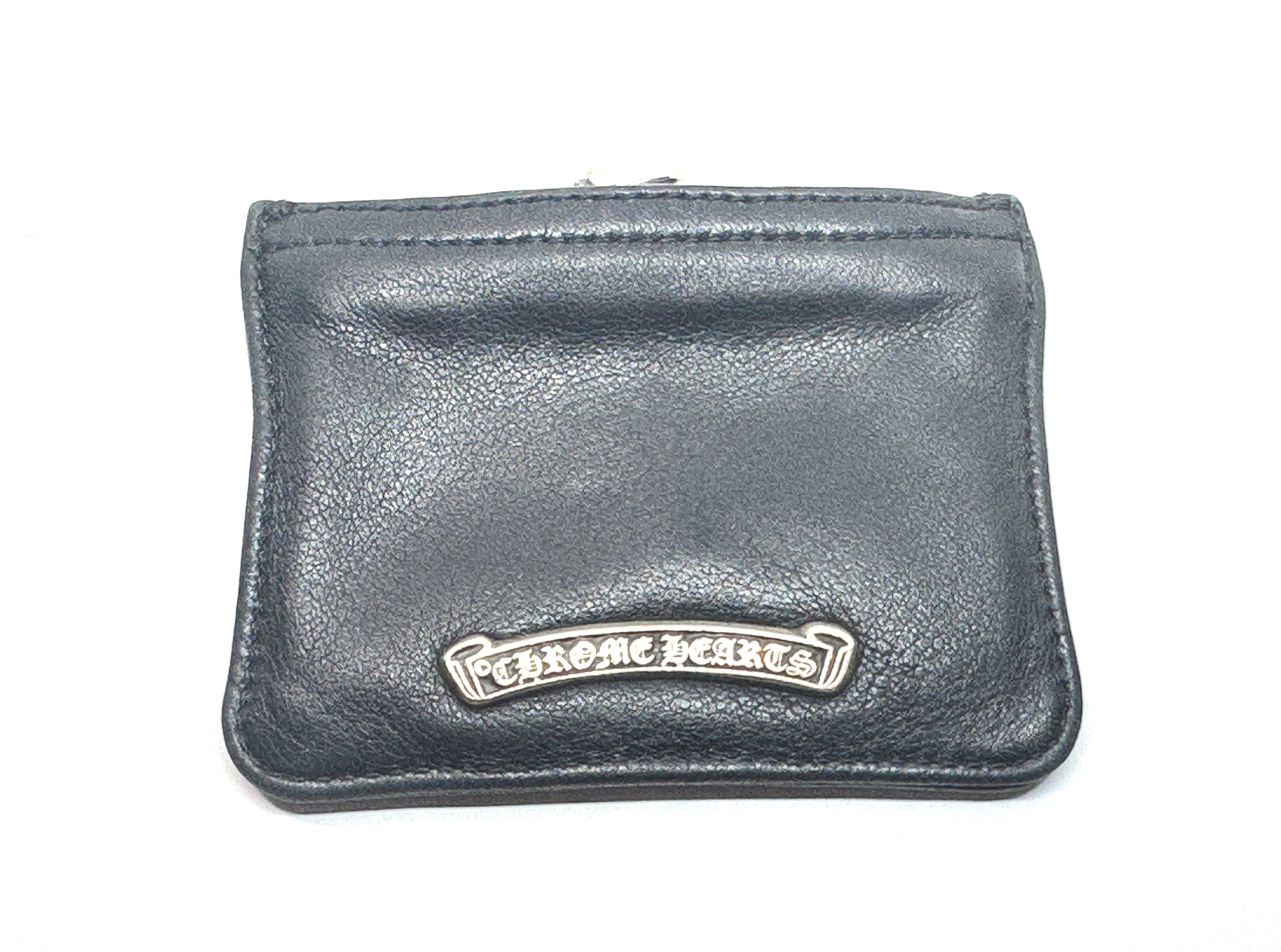 Chrome Hearts Zipper Leather Change Perth "Black"
