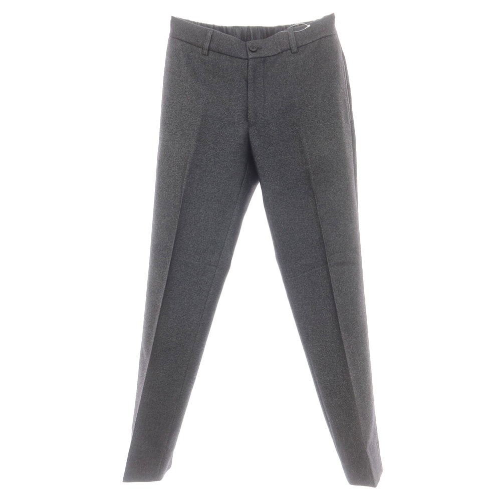 【中古】ジョルジオアルマーニ GIORGIO ARMANI ストレッチ ウールポリエステルナイロン イージースラックスパンツ グレーxブラック【サイズ48】【メンズ】