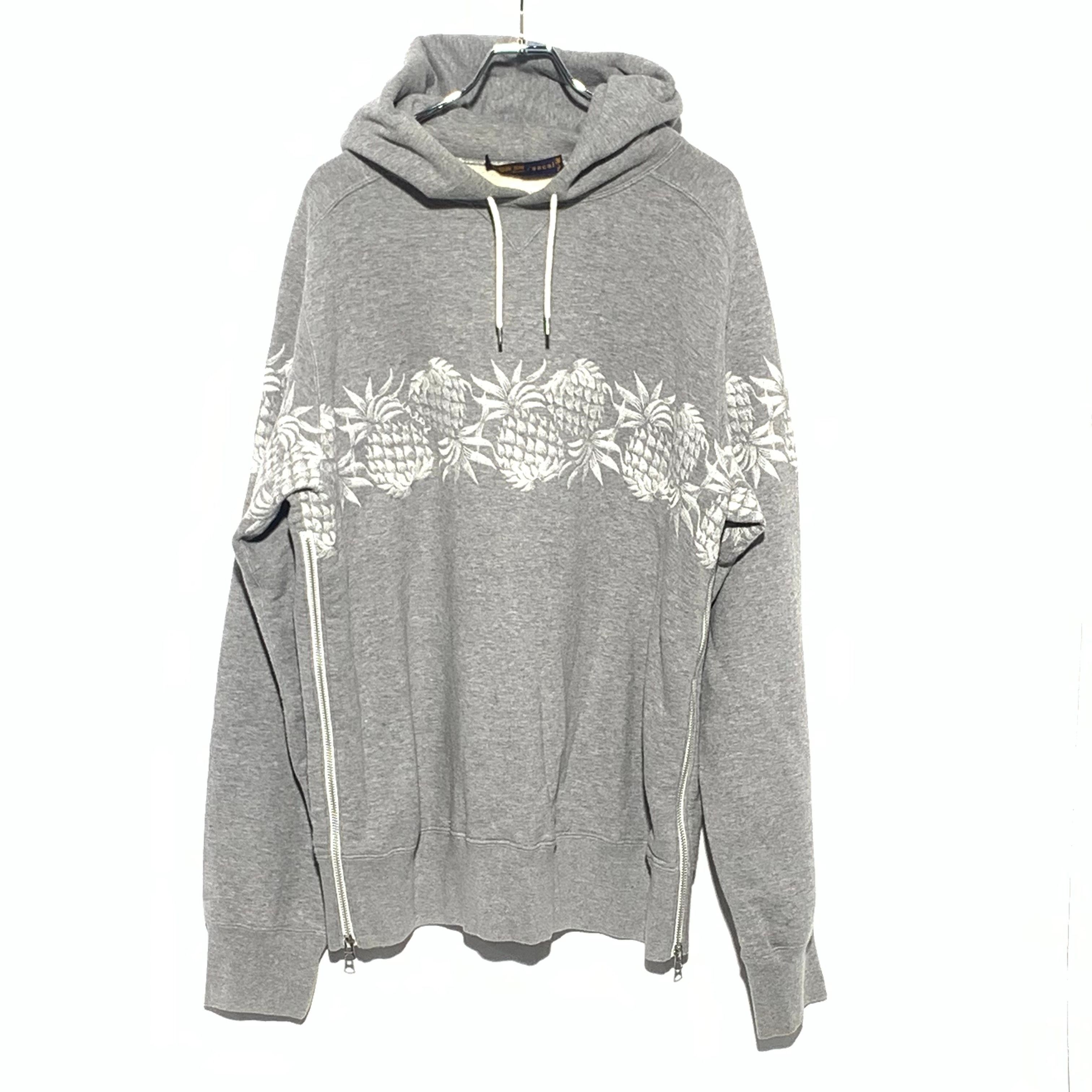 Sacai×SUN SURF EMBROIDERED HOODIE Gray