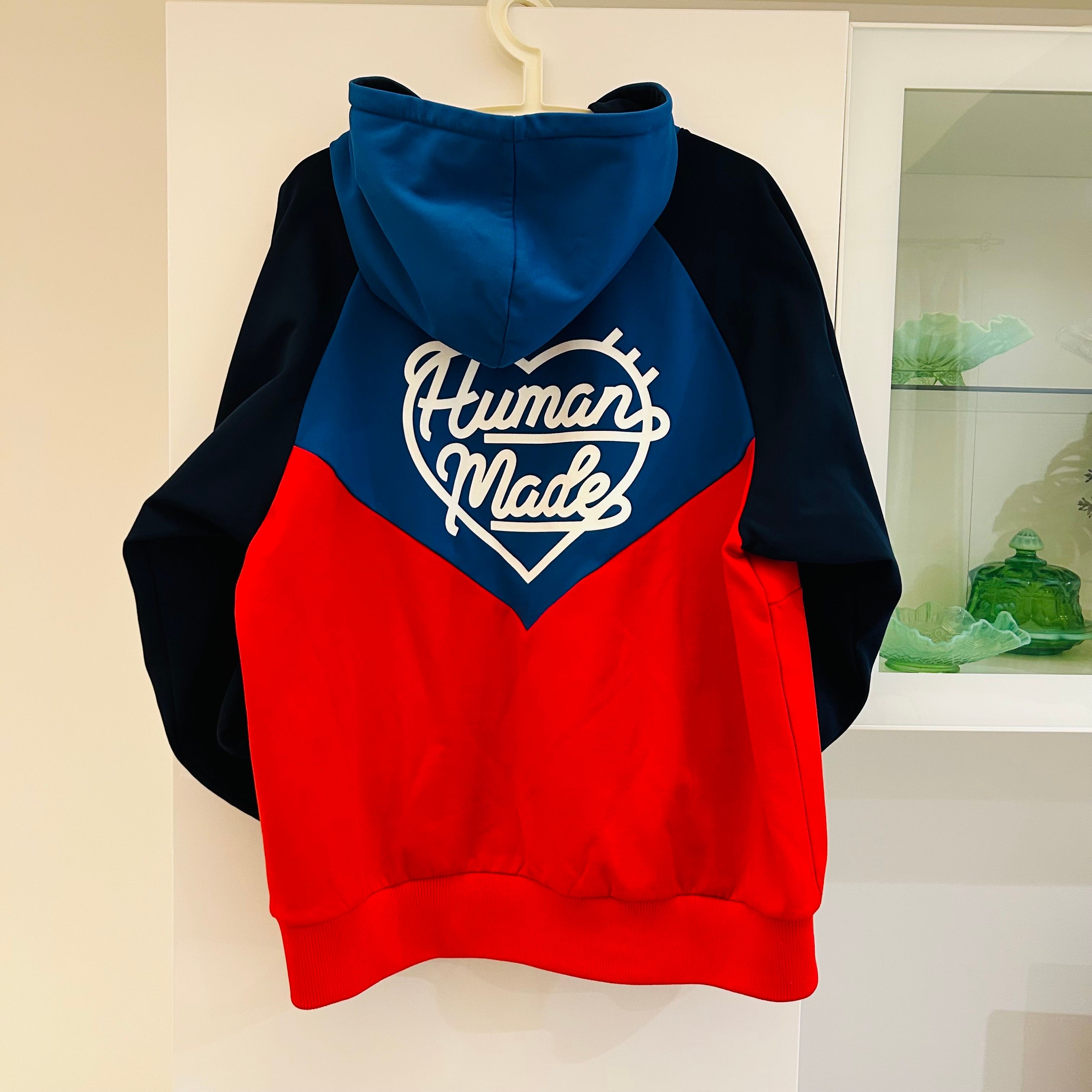 HUMAN MADE Half-Zip Hoodie "Blue"