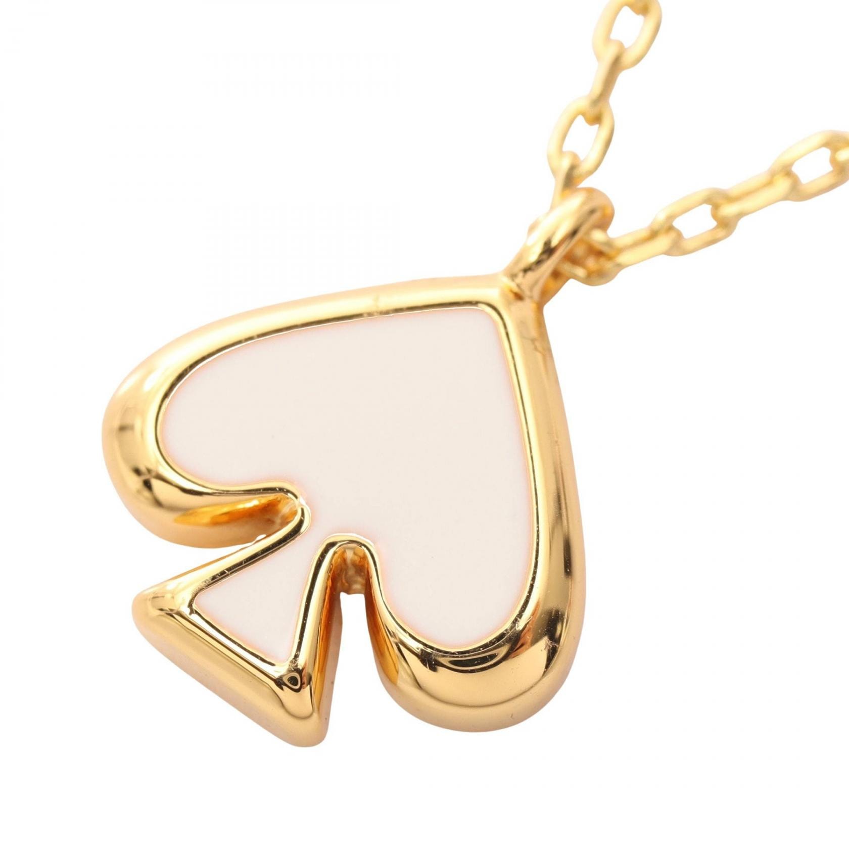 ケイトスペード Kate Spade EVERYDAY SPADE ネックレス ジュエリー GP(ゴールドメッキ) レディース ゴールド系 / ホワイト系 O0RU3073100 【新品】