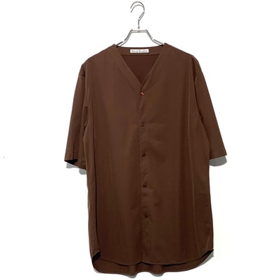 Acne studios No collar shirt brown