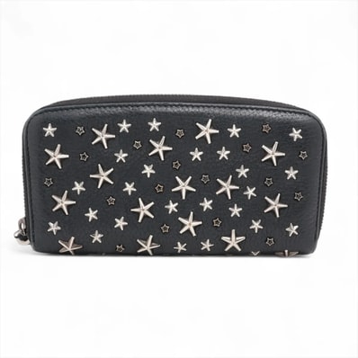 ■美品 ジミーチュウ スター スタッズ長財布 レザー