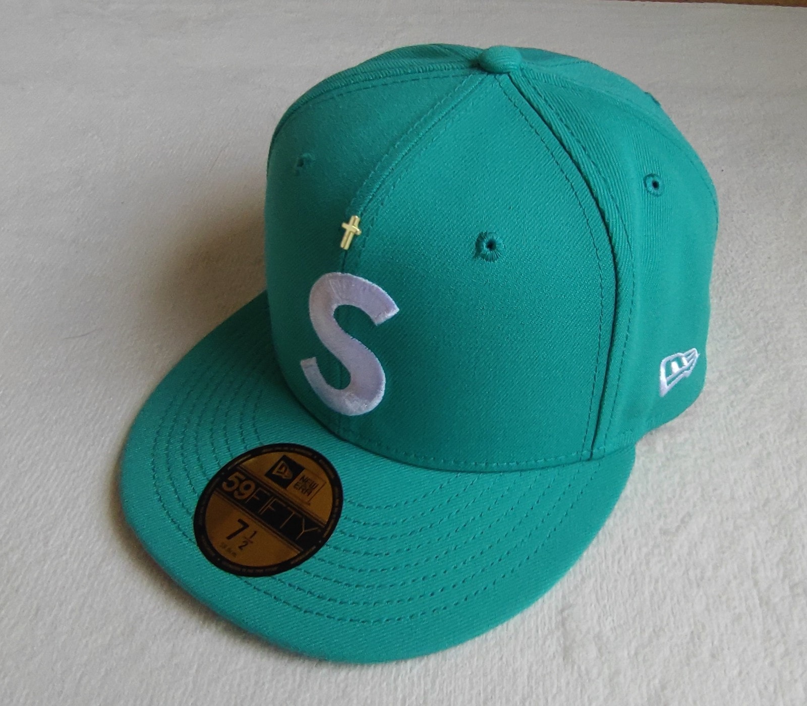 Supreme Gold Cross S Logo New Era 