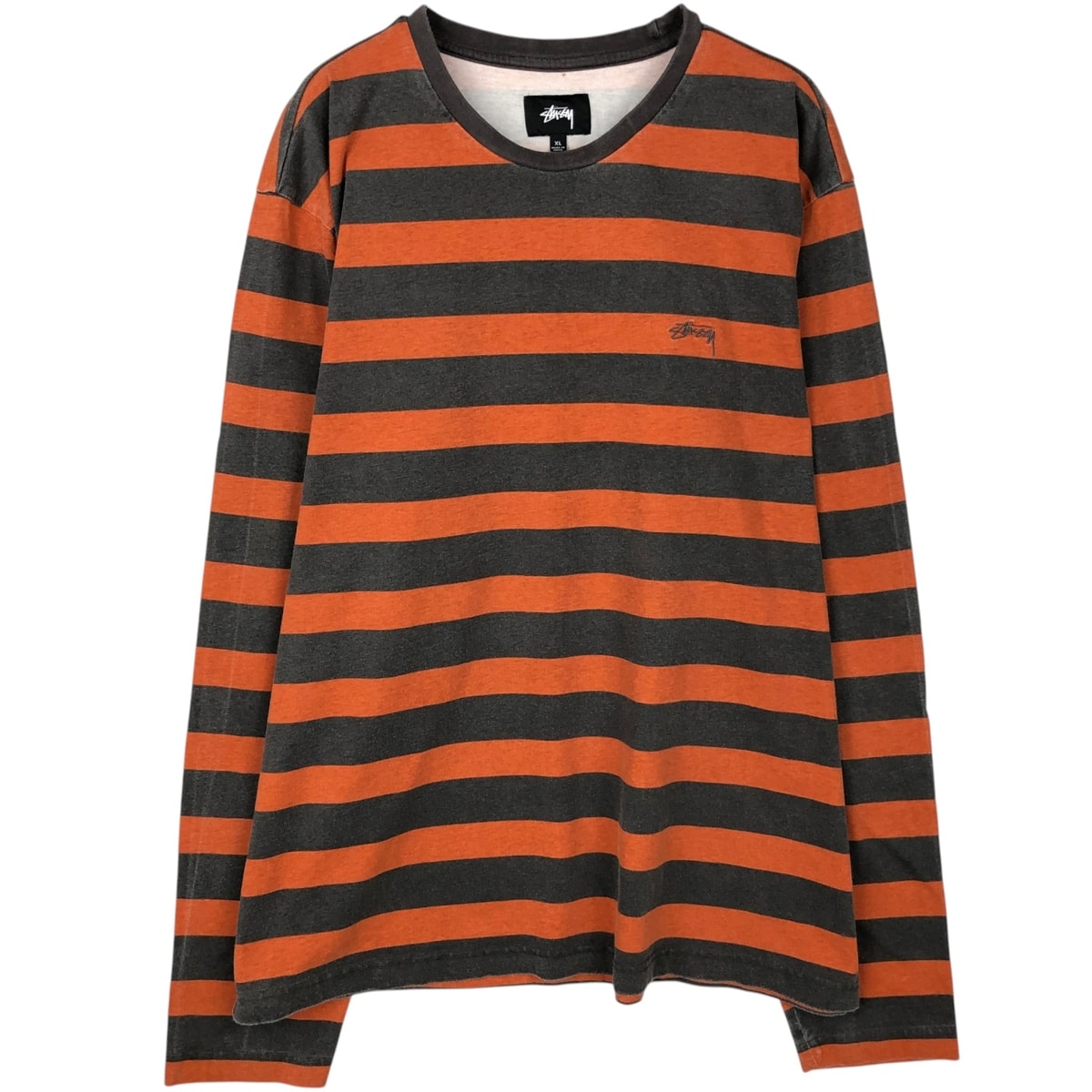 古着 ステューシー STUSSY ボーダー柄 サーフ スケート ロングTシャツ ロンT メンズXL相当/eaa647461
