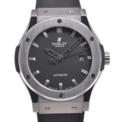 ウブロ HUBLOT 542.NX.1170.RX クラシックフュージョン ブラック 自動巻き メンズ 美品 箱・保証書付き 腕時計 M#151155