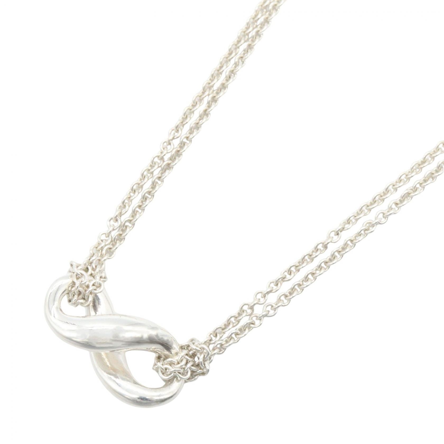 ティファニー TIFFANY&CO インフィニティネックレス ネックレス ジュエリー シルバー925 レディース シルバー系 【中古】