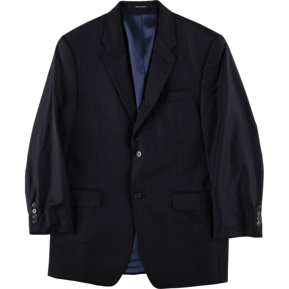 古着 00年代~ カルバンクライン Calvin klein ストライプ柄 ウールテーラードジャケット カナダ製 メンズM相当/eaa581768