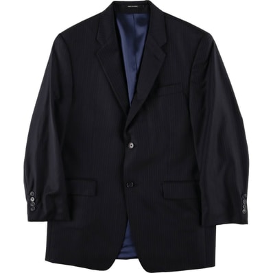 古着 00年代~ カルバンクライン Calvin klein ストライプ柄 ウールテーラードジャケット カナダ製 メンズM相当/eaa581768