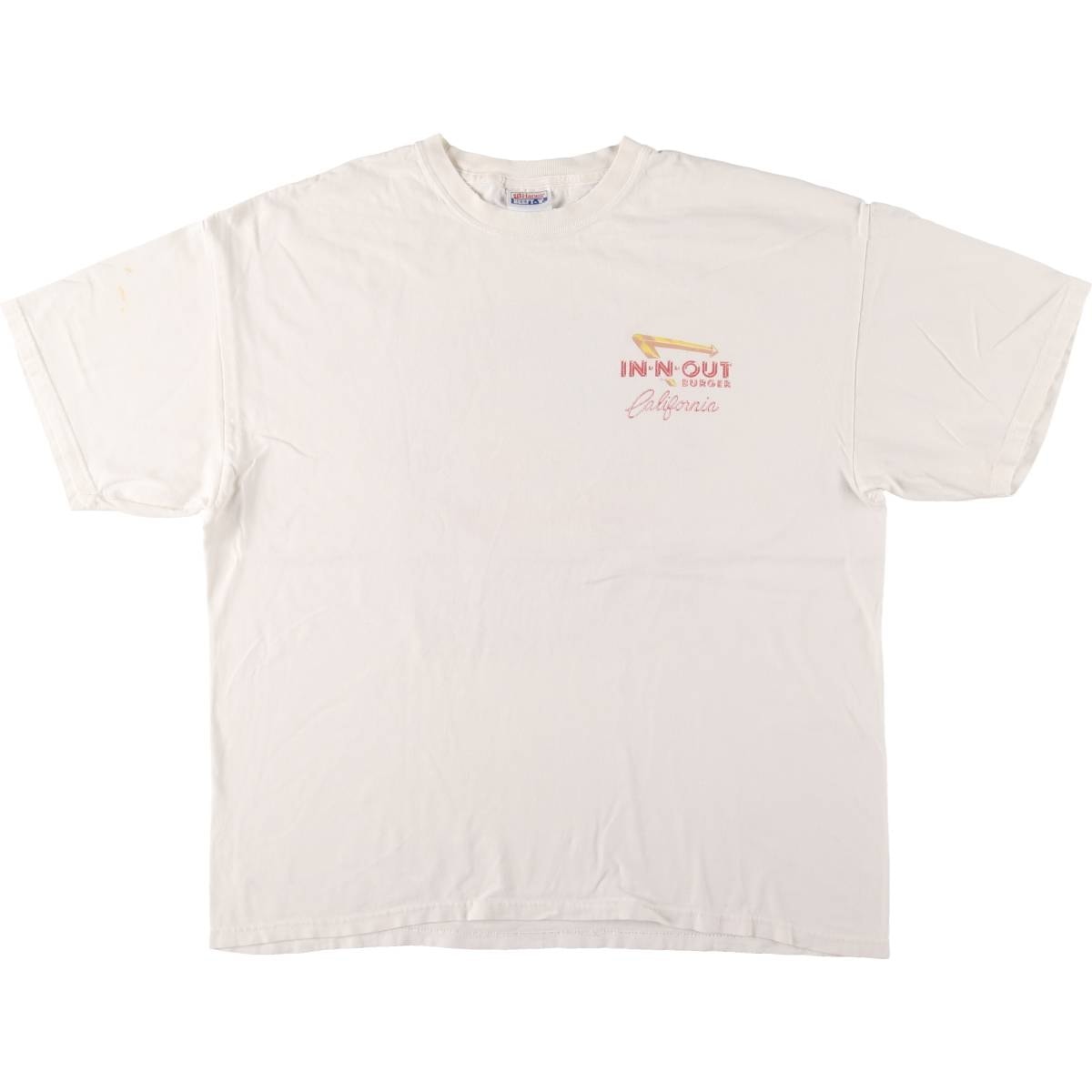 古着 00年代 ヘインズ Hanes In-N-Out Burger イン アンド アウト バーガー アドバタイジングTシャツ メンズXL相当/eaa571064