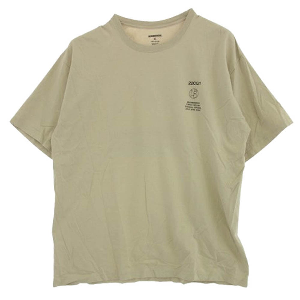 NEIGHBORHOOD ネイバーフッド Tシャツ プリント Tシャツ 半袖カットソー ベージュ系 XL【中古】