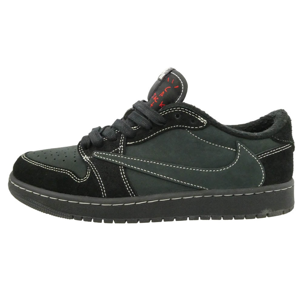 NIKE ナイキ DM7866-001 【フェイクバスターズ鑑定済】 Travis Scott Air Jordan 1 Low OG SP Black Phantom【中古】