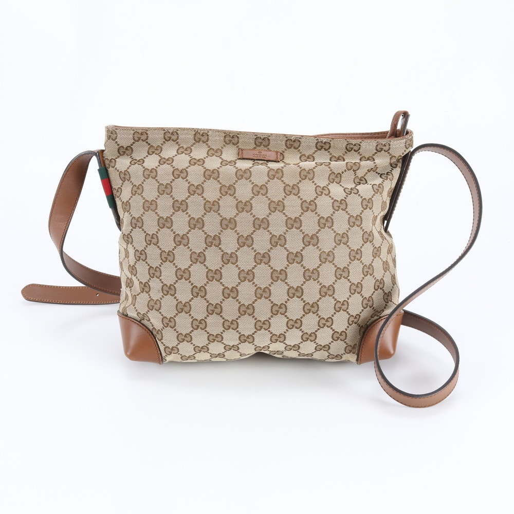 ■美品 グッチ GGキャンバス 337598 ショルダーバッグ