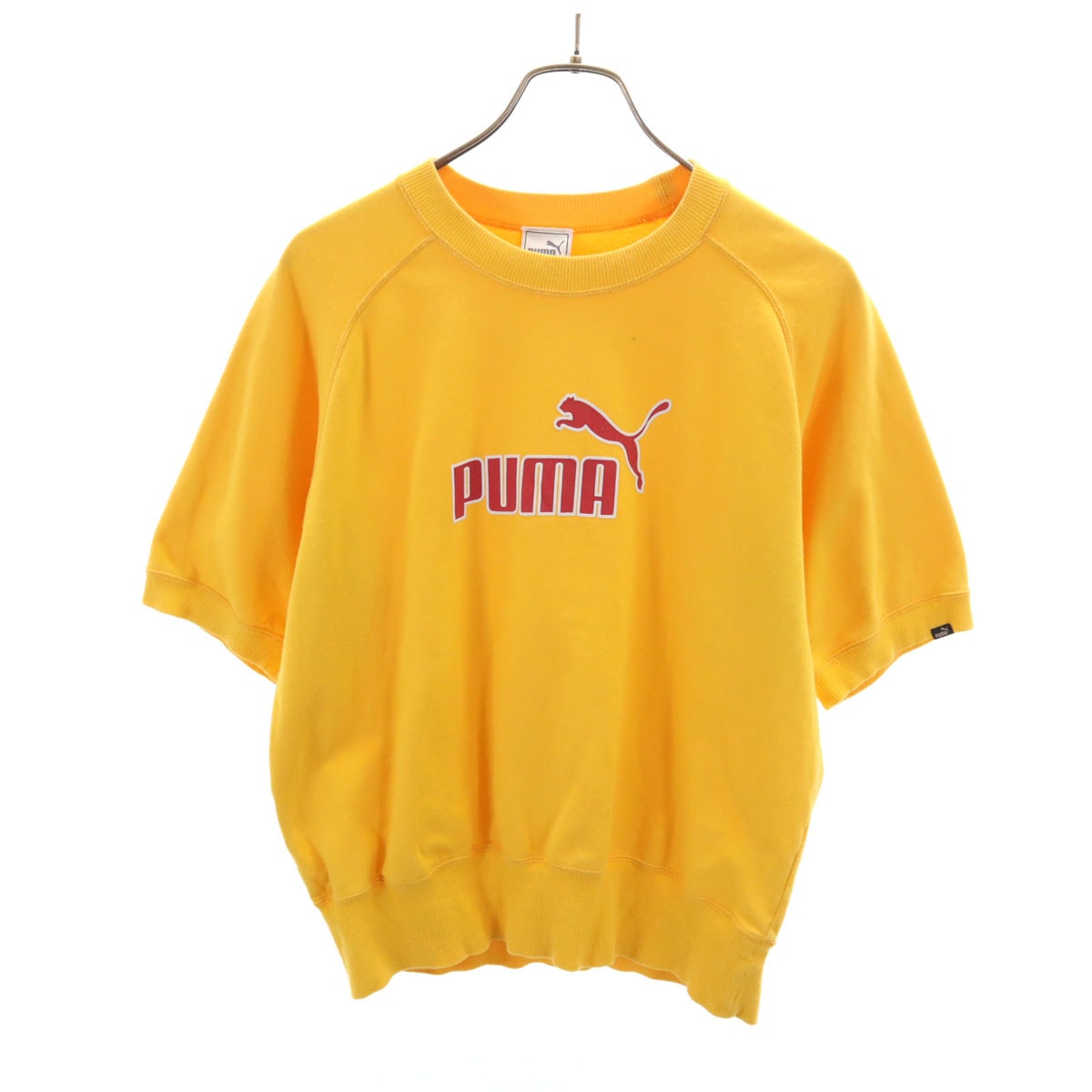PUMA プーマ 半袖 スウェット L イエロー