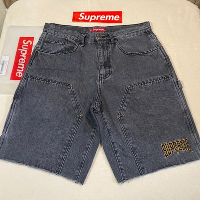 Supreme Cutoff Double Knee Denim Painter Short "Black"