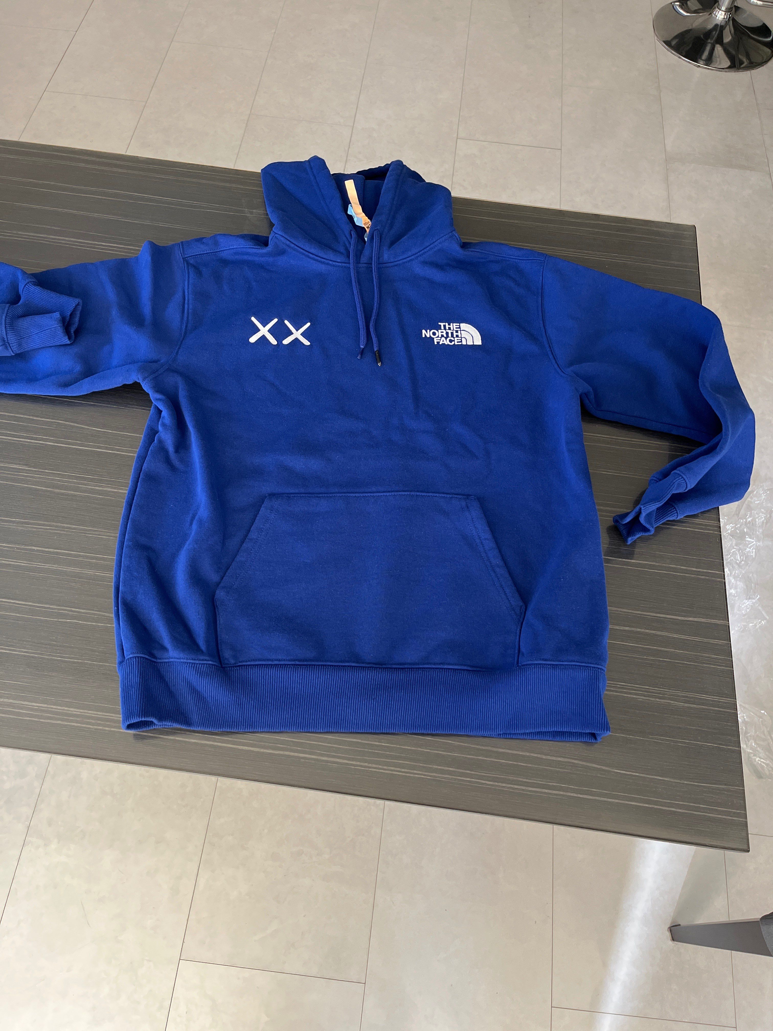 The North Face Kaws Hoodie "Blue White"