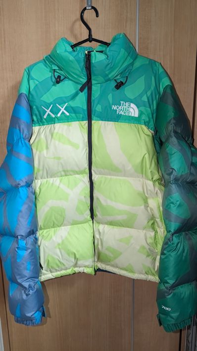 The North Face Kaws Nuptse Jacket "Green Blue"