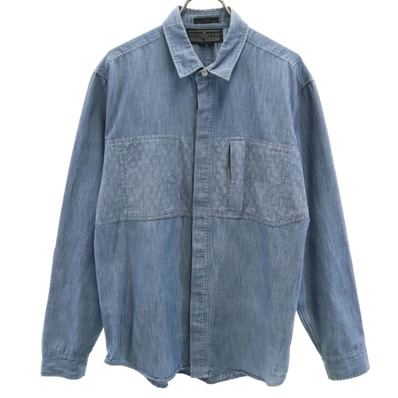 Levi's リーバイス 長袖 シャンブレーシャツ M ブルー