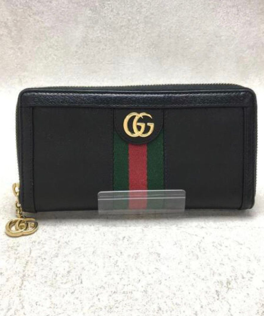 GUCCI Ophidia Zip Round Wallet "Black"