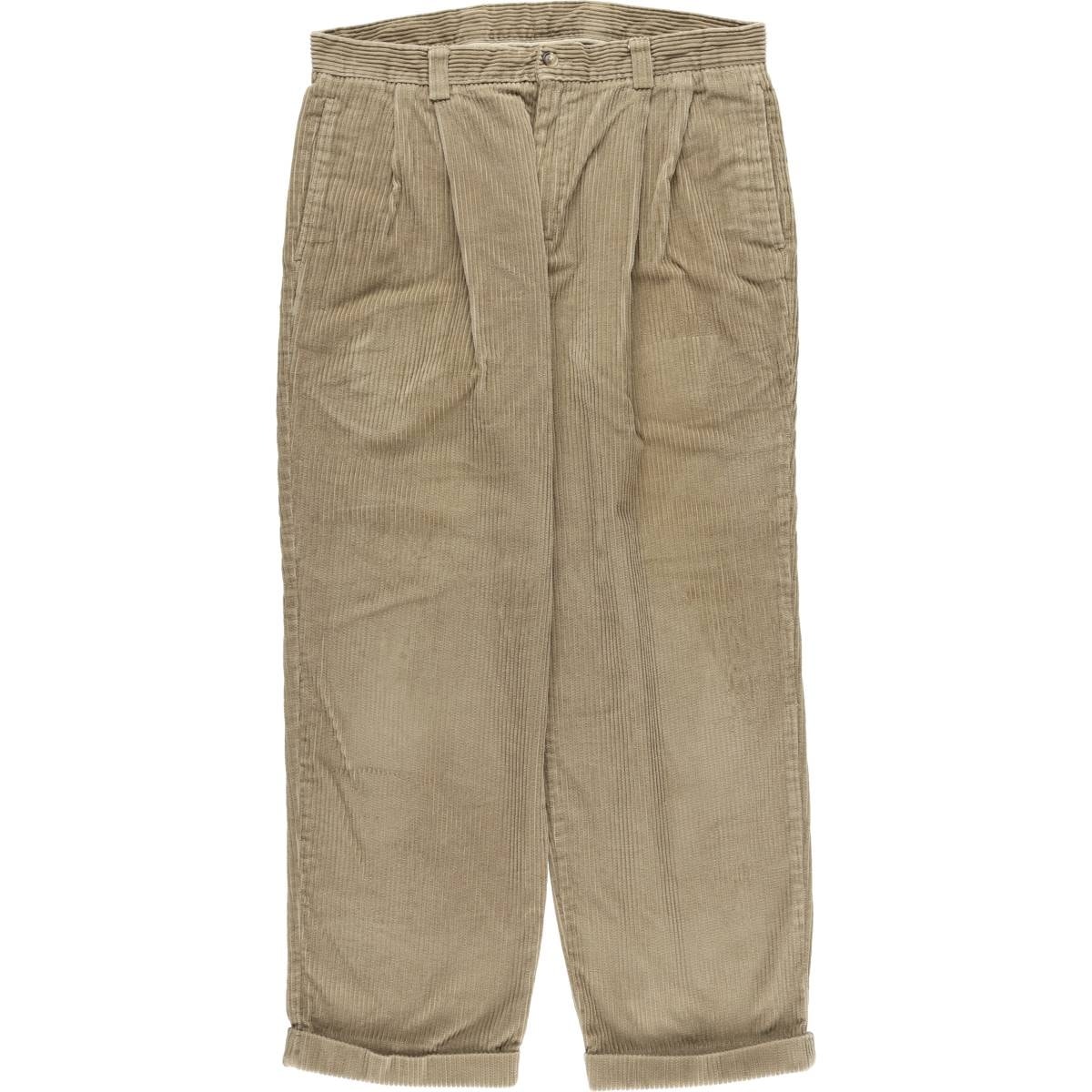 古着 80~90年代 エルエルビーン L.L.Bean ツータック 太畝 コーデュロイパンツ メンズw35相当 ヴィンテージ/eaa613664