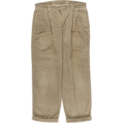 古着 80~90年代 エルエルビーン L.L.Bean ツータック 太畝 コーデュロイパンツ メンズw35相当 ヴィンテージ/eaa613664