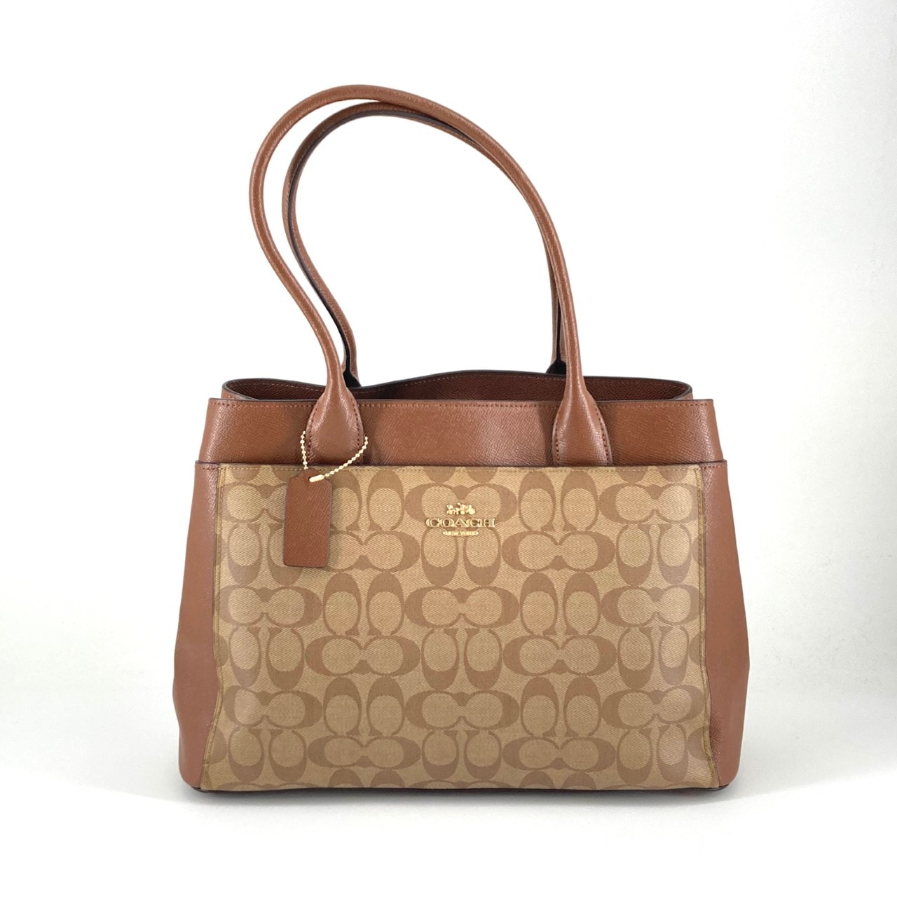 COACH(コーチ) ケイシー シグネチャー F31475 トートバッグ ブラウン