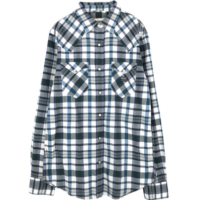 古着 ラルフローレン Ralph Lauren DENIM&SUPPLY デニム&サプライ チェック柄 長袖 ウエスタンシャツ メンズM相当/eaa676834