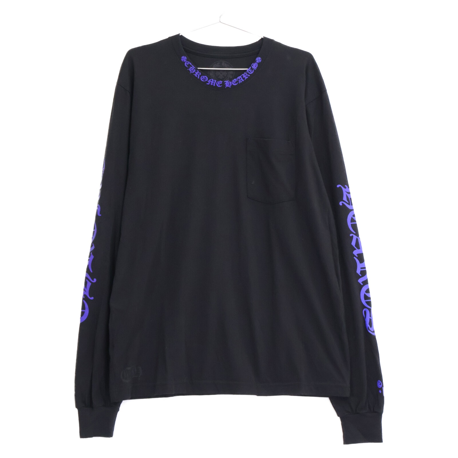 Chrome Hearts Neck Logo Pocket L/S Tee "Black/Blue"