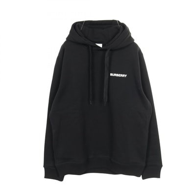 バーバリー BURBERRY EKD PRINT COTTON BLEND HOODIE パーカー 衣料品 トップス コットン メンズ ブラック系 【中古】